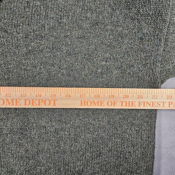 Vintage Cabelas Sweater Mens L XCR Wool Pullover Green Elbow Patch Lined Hunting - Picture 9 of 11